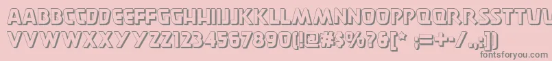 Burger ffy Font – Gray Fonts on Pink Background