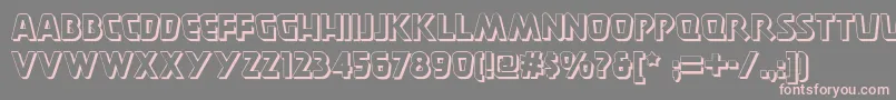 Burger ffy Font – Pink Fonts on Gray Background