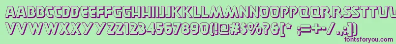 Burger ffy Font – Purple Fonts on Green Background