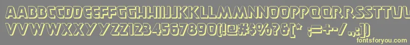 Burger ffy Font – Yellow Fonts on Gray Background