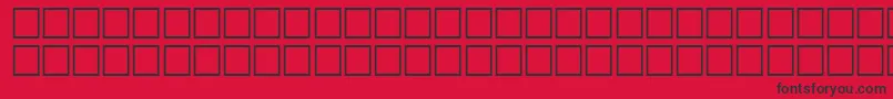 TempestitalRegular Font – Black Fonts on Red Background