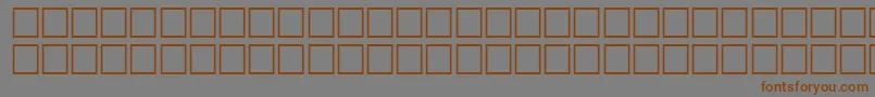 TempestitalRegular Font – Brown Fonts on Gray Background