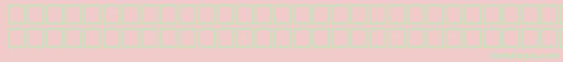 Fonte TempestitalRegular – fontes verdes em um fundo rosa