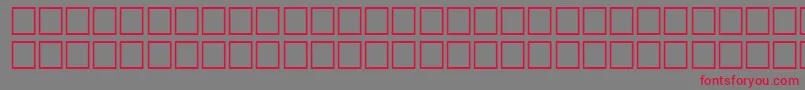 フォントTempestitalRegular – 赤い文字の灰色の背景