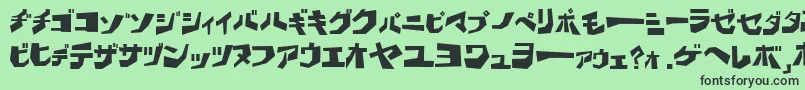 Bdwak Font – Black Fonts on Green Background