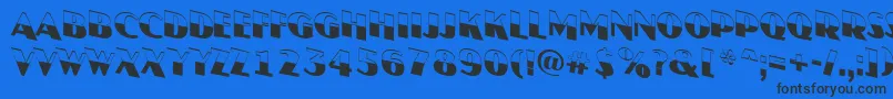 AJasperttlbwdn Font – Black Fonts on Blue Background