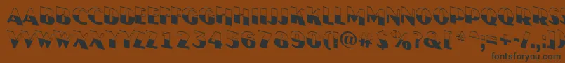 AJasperttlbwdn Font – Black Fonts on Brown Background