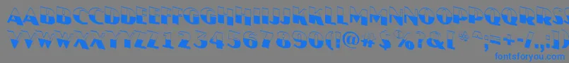 Weitere Informationen zur AJasperttlbwdn-Schriftart AJasperttlbwdn-Schriftart – Blaue Schriften auf grauem Hintergrund