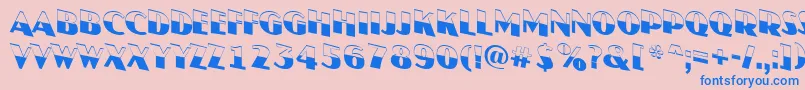 AJasperttlbwdn Font – Blue Fonts on Pink Background