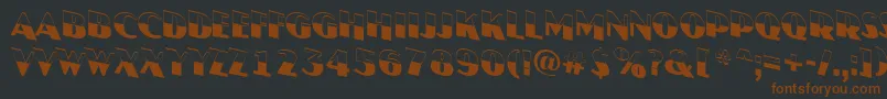 AJasperttlbwdn Font – Brown Fonts on Black Background