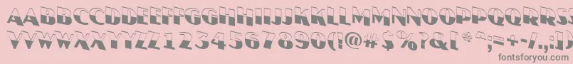 AJasperttlbwdn Font – Gray Fonts on Pink Background