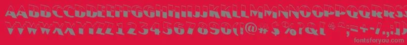 AJasperttlbwdn Font – Gray Fonts on Red Background