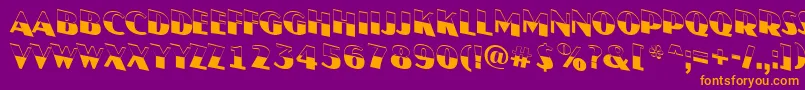 AJasperttlbwdn Font – Orange Fonts on Purple Background