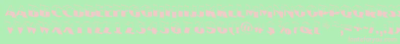AJasperttlbwdn Font – Pink Fonts on Green Background