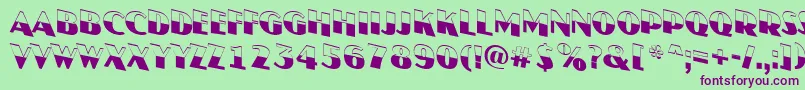More about AJasperttlbwdn Font AJasperttlbwdn Font – Purple Fonts on Green Background