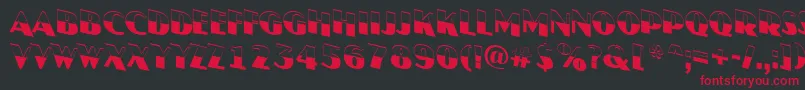 AJasperttlbwdn Font – Red Fonts on Black Background