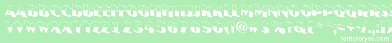 AJasperttlbwdn Font – White Fonts on Green Background