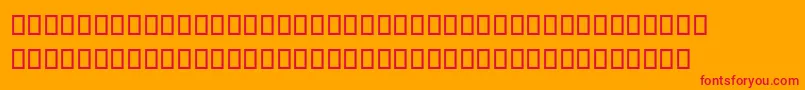 Dalyhand Font – Red Fonts on Orange Background