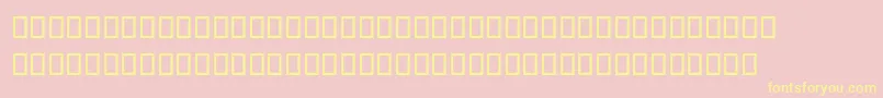 Dalyhand Font – Yellow Fonts on Pink Background