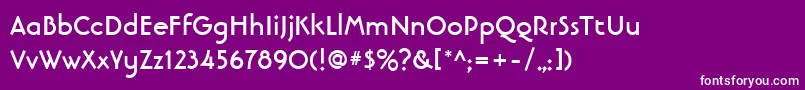 LinotypebanjomantextBold Font – White Fonts on Purple Background