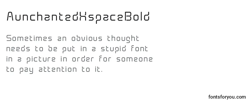 AunchantedXspaceBold Font