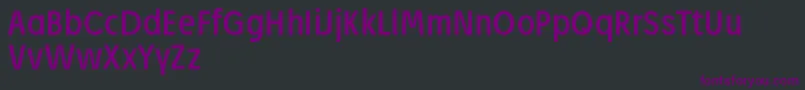 Шрифт JosefReducedRegular – фиолетовые шрифты на чёрном фоне