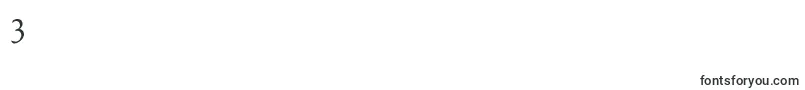 フォントPheasantSmallCaps – フォント数字3