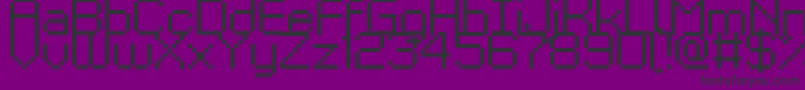 Шрифт Kyrou9Regular – чёрные шрифты на фиолетовом фоне