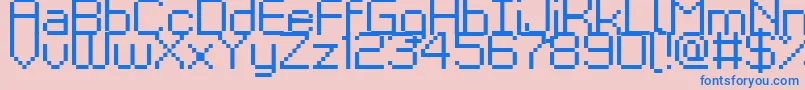 Kyrou9Regular Font – Blue Fonts on Pink Background