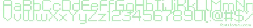 Kyrou9Regular-Schriftart – Grüne Schriften auf weißem Hintergrund