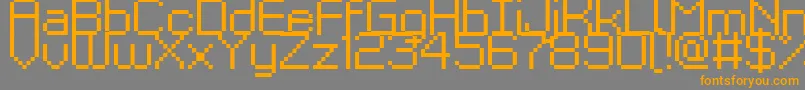 Kyrou9Regular Font – Orange Fonts on Gray Background