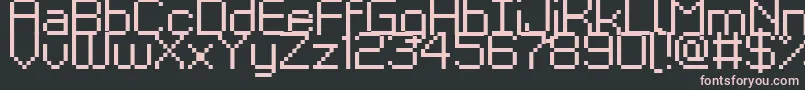 Kyrou9Regular Font – Pink Fonts on Black Background