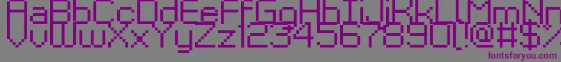 Шрифт Kyrou9Regular – фиолетовые шрифты на сером фоне