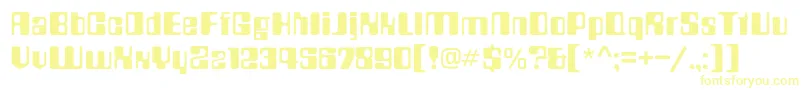 Countdownc-Schriftart – Gelbe Schriften