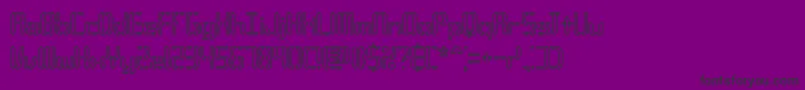 Шрифт Compc3o – чёрные шрифты на фиолетовом фоне