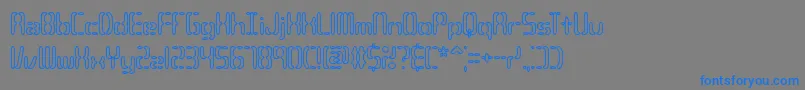 Compc3o Font – Blue Fonts on Gray Background