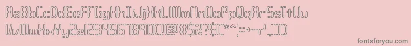 Compc3o Font – Gray Fonts on Pink Background