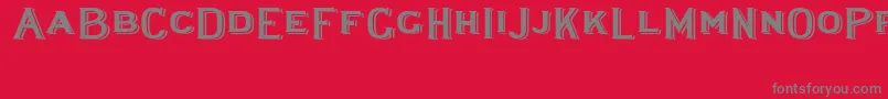 Lewishamshadowedwide Font – Gray Fonts on Red Background
