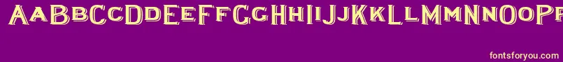 Police Lewishamshadowedwide – polices jaunes sur fond violet