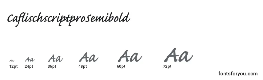 Größen der Schriftart CaflischscriptproSemibold
