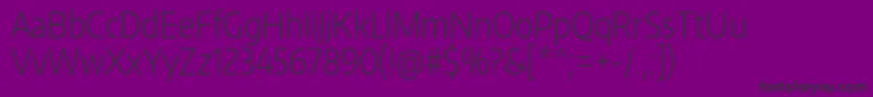 EncodesanscondensedExtralight Font – Black Fonts on Purple Background