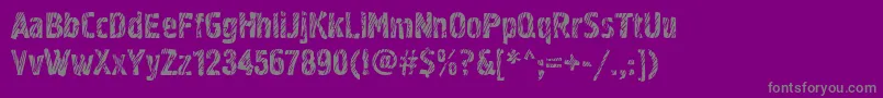 Graffiti2c Font – Gray Fonts on Purple Background