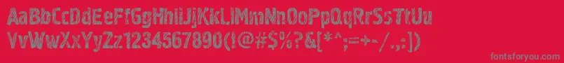 Graffiti2c Font – Gray Fonts on Red Background