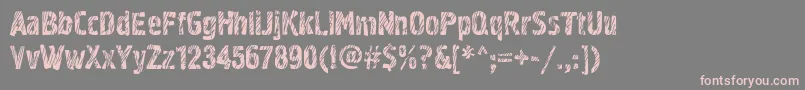 Graffiti2c Font – Pink Fonts on Gray Background