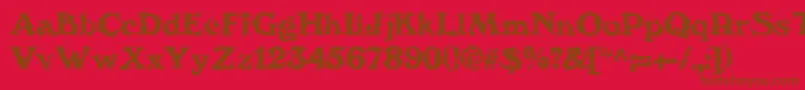 Подробнее о шрифте We4Db Шрифт We4Db – коричневые шрифты на красном фоне