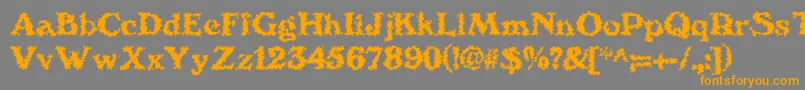 Подробнее о шрифте We4Db Шрифт We4Db – оранжевые шрифты на сером фоне