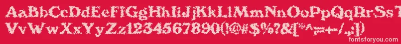 fuente We4Db – Fuentes Rosadas Sobre Fondo Rojo