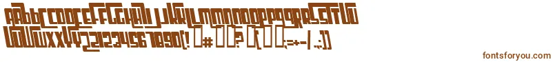 Шрифт CosmicAgeBoldItalic – коричневые шрифты