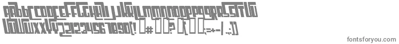 Шрифт CosmicAgeBoldItalic – серые шрифты на белом фоне