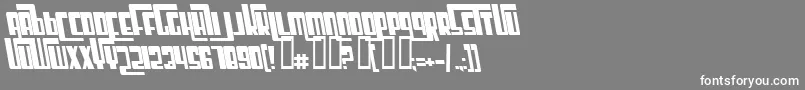 CosmicAgeBoldItalic Font – White Fonts on Gray Background